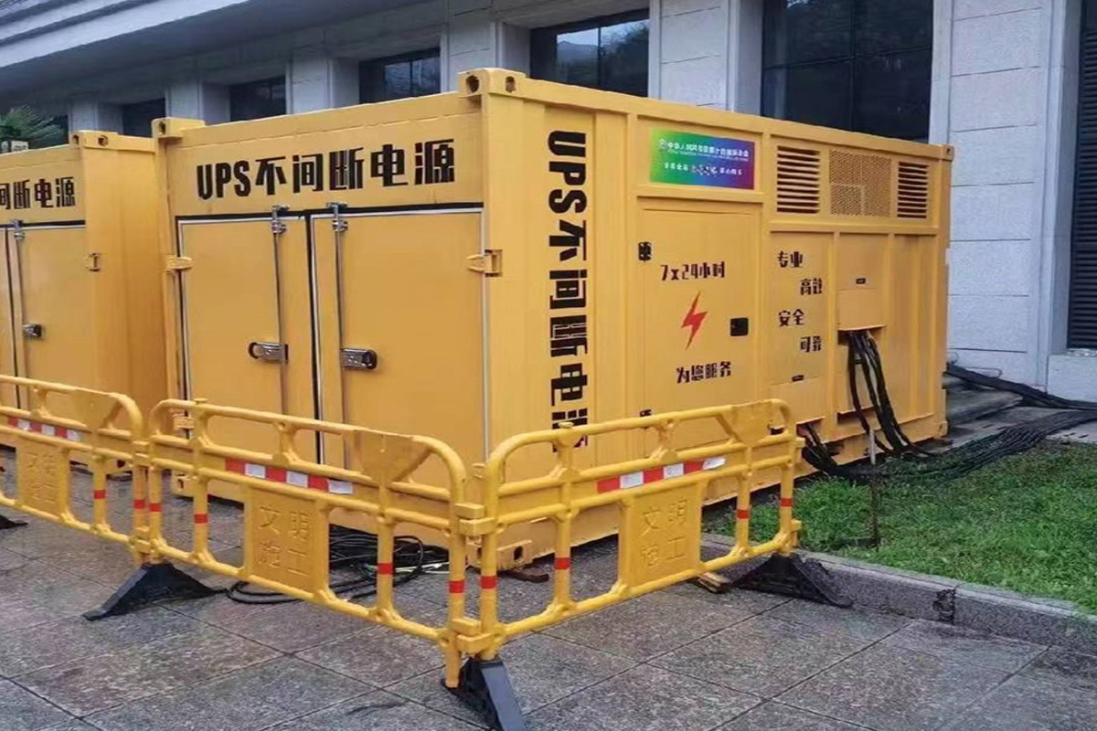 沁县发电机租赁施工现场